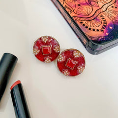 Diyar-e-Moti Glossy Round Pearl Stud Earrings - ER-96