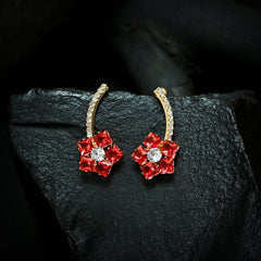 Crystal Star Earrings (CR-05)