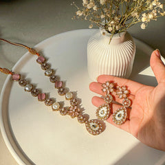 Gul e Haseen Enchanted Lotus Necklace Set - S-55