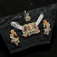 Emerald Pearl Enchantment Choker Set - (CS-08)