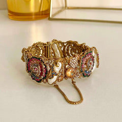 Kangan e Sitare Rose Quartz Radiance Bangles BN-46 Chikoo