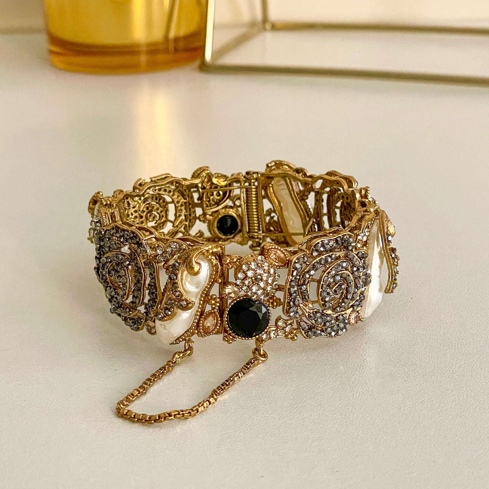 Kangan e Sitare Rose Quartz Radiance Bangles BN-46 Chikoo