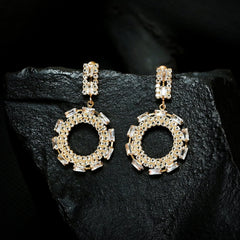 Crystal Round Earrings (CR-10)