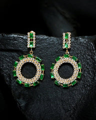 Crystal Round Earrings (CR-10)