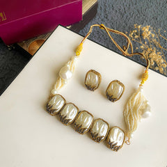 Husn-e-Janan Pearls Perfection Choker Set CS-51