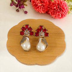 Duraiya Majesty Mother of Pearl Earrings - ER-71