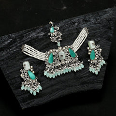 Emerald Pearl Enchantment Choker Set - (CS-08)
