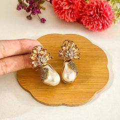 Duraiya Majesty Mother of Pearl Earrings - ER-71