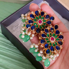 Pearl Zircon Choker Set (CS-01)