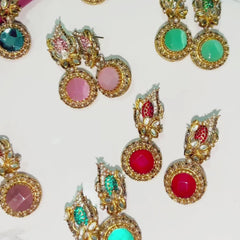Gul e Jahaan Gemstone Cascade Earrings ER-77