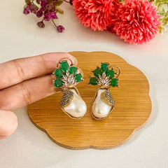Duraiya Majesty Mother of Pearl Earrings - ER-71