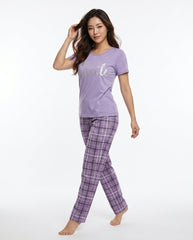 Women's "Aesthetic Serotonin" Plaid Sleep Set 🙂✨ | Dopamine Bed Rotting Fit