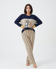 Women's "Tom & Jerry" Graphic PJ Set 🍿📺 | Y2K Nostalgia Aesthetic