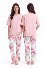 Women's Abstract Bloom Pajama Set Artistic & Free 🌸💐 (CNS-067)