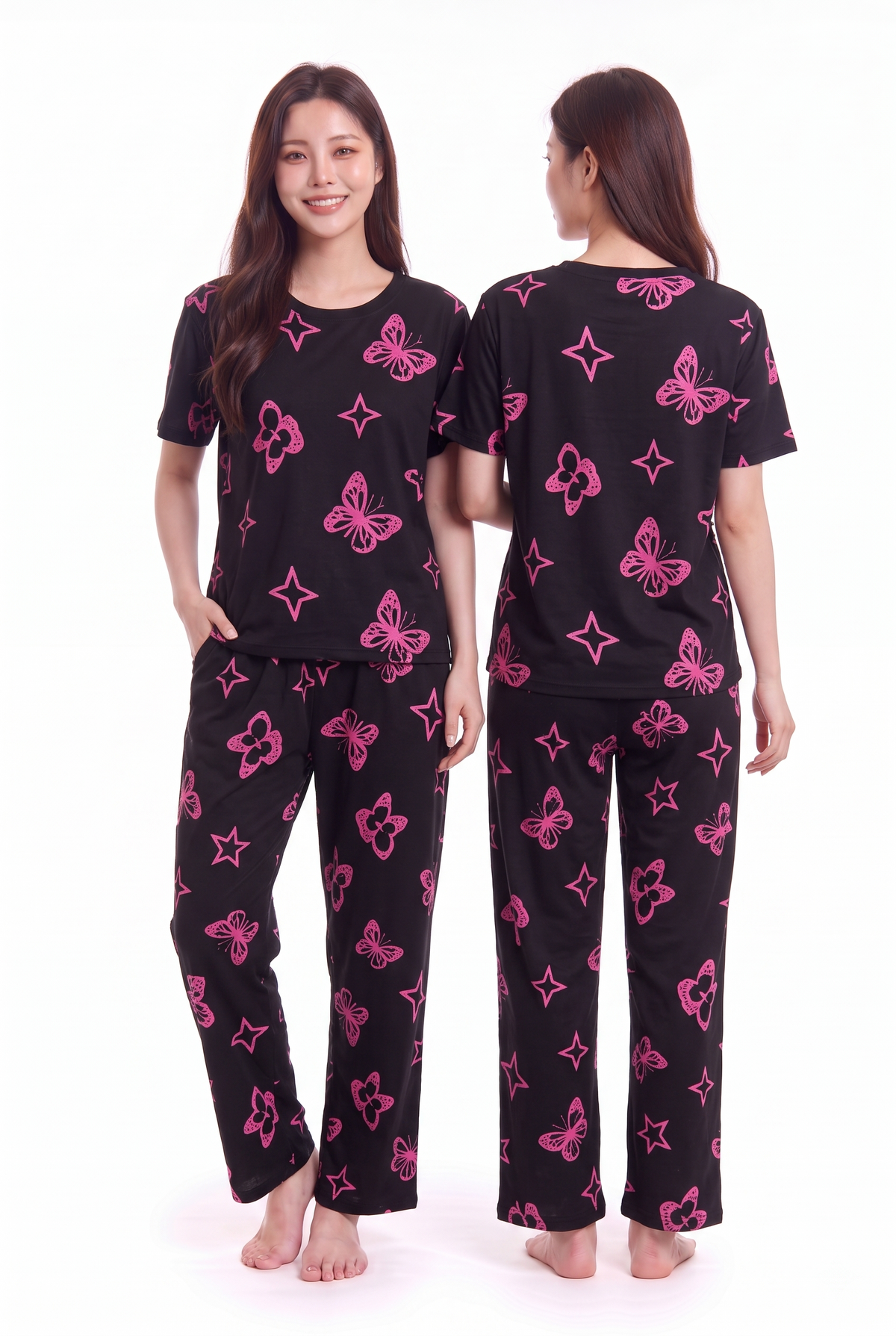 Women's Butterfly Magic Pajama Set Edgy & Enchanted 🦋✨ (CNS-064)