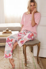 Women's Abstract Bloom Pajama Set Artistic & Free 🌸💐 (CNS-067)