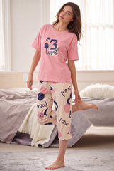 Women's Abstract Love Art Print Pajama Set 💕🎨 (CNS-016)
