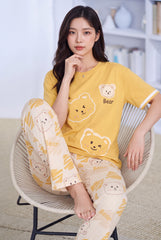 Women's Golden Bear Pajama Set Warm & Comforting 💛🧸 (CNS-066)
