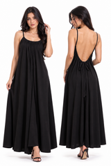 Women's Burgundy Elegance Backless Dress Sophisticated & Alluring 🍷✨ (CNS-079)