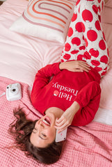 Women's Hello Tuesday Apple Orchard Pajama Set 🍎❤️ (CNS-009)