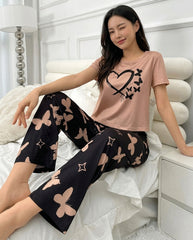 Women's Heart & Butterfly Star PJs Set 🦋⭐