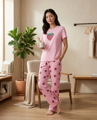 Women's "Berry Sweet" PJ Set 🍓🌼 | Soft Girl Aesthetic