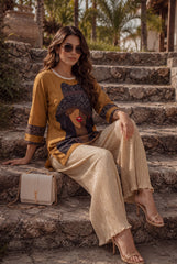 Women's Artisan Soul Pajama Set Warm & Artistic 🧡🤎 (CNS-076)