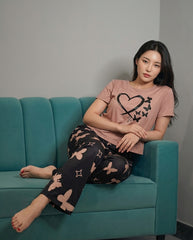 Women's Heart & Butterfly Star PJs Set 🦋⭐