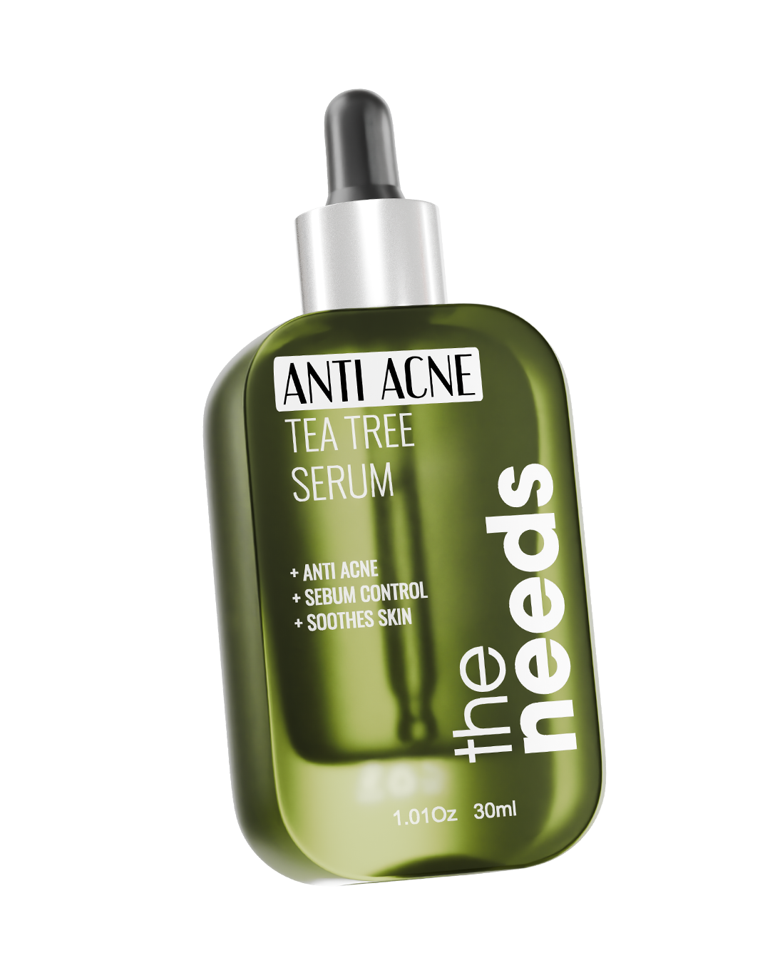 Tea Tree Anti-Acne Serum – 30 ml, Organic Tea Tree Oil+Niacinamide+Salicylic Acid | Reduce Pimples, Breakouts, Acne Scars, Dark Spots & Blemishes | Deep Pore Cleaning, Oil Control | Calming Redness, Soothing, Enhance Skin Glow | For Acne-Prone Skin.