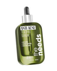 Tea Tree Anti-Acne Serum – 30 ml, Organic Tea Tree Oil+Niacinamide+Salicylic Acid | Reduce Pimples, Breakouts, Acne Scars, Dark Spots & Blemishes | Deep Pore Cleaning, Oil Control | Calming Redness, Soothing, Enhance Skin Glow | For Acne-Prone Skin.