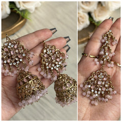 Hania Majesty Jhumkay + Teeka  Set2- CHE-72