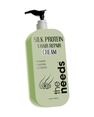Silk Protein x Hair Repair Cream 100ml A leave in hair cream with Hydrolyzed Keratin and Linseed Oil for softer and smoother looking hair.