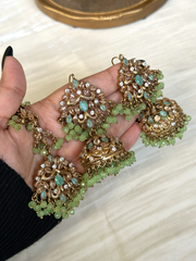 Hania Majesty Jhumkay + Teeka  Set- CH-71
