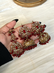 Hania Majesty Jhumkay + Teeka  Set- CH-71