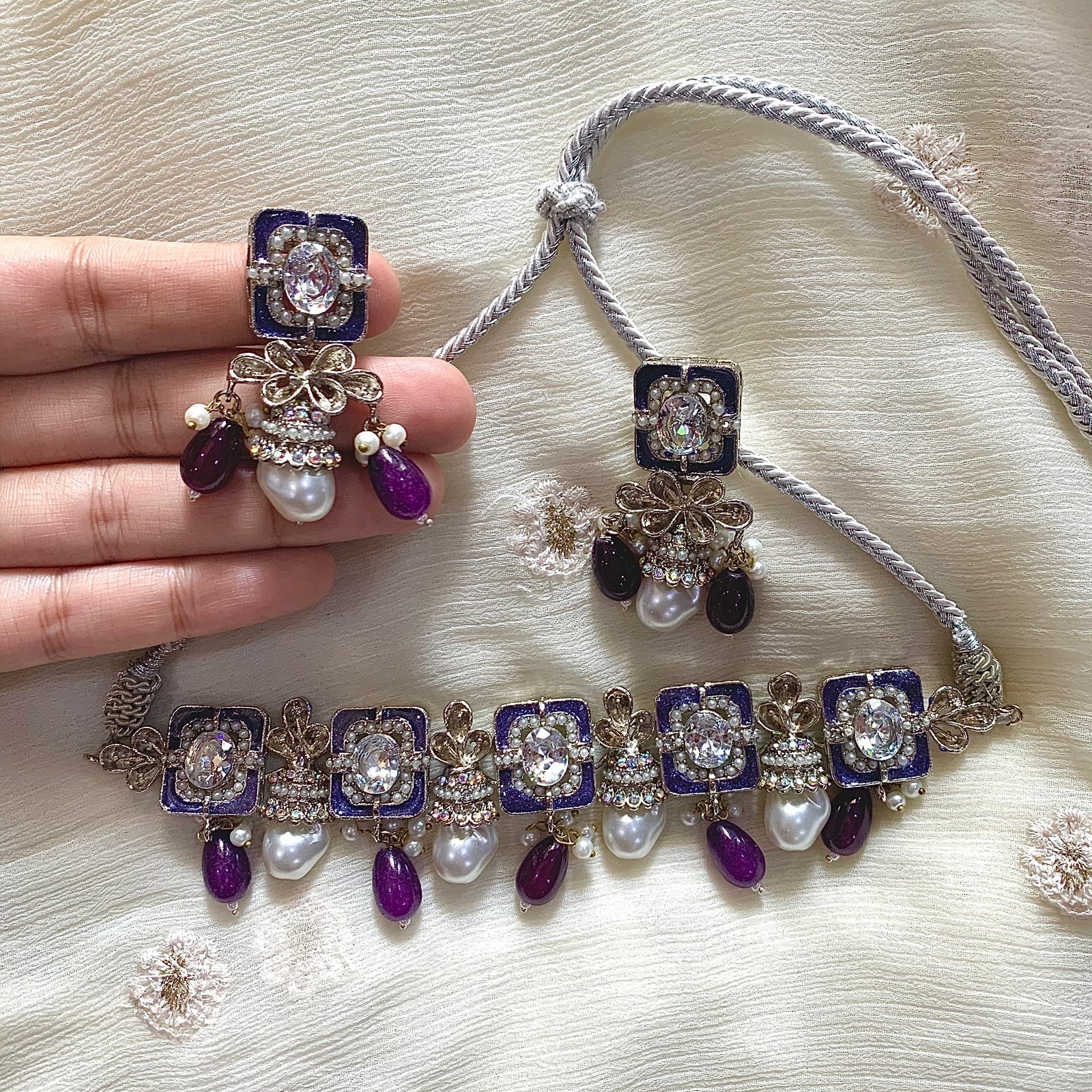 Zewar-e-Moti Pearl and Meena Choker CS-45
