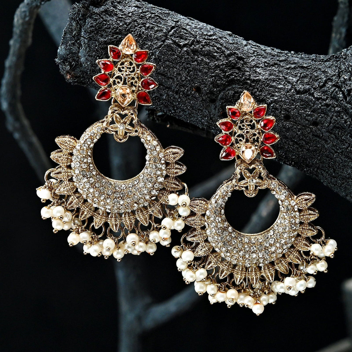 Vintage Oasis Hoop Earrings - ER-57