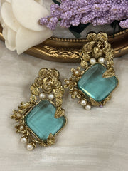 Gul e Jahaan Gemstone Cascade Earrings Chi-77