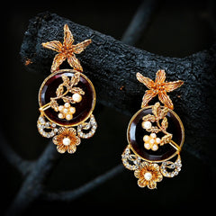 Round Stone Earrings (ER-07)