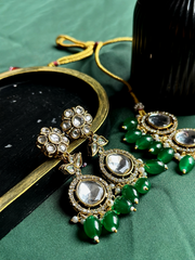 Ayzel Button Bloom Gemstone Earrings Chi-75