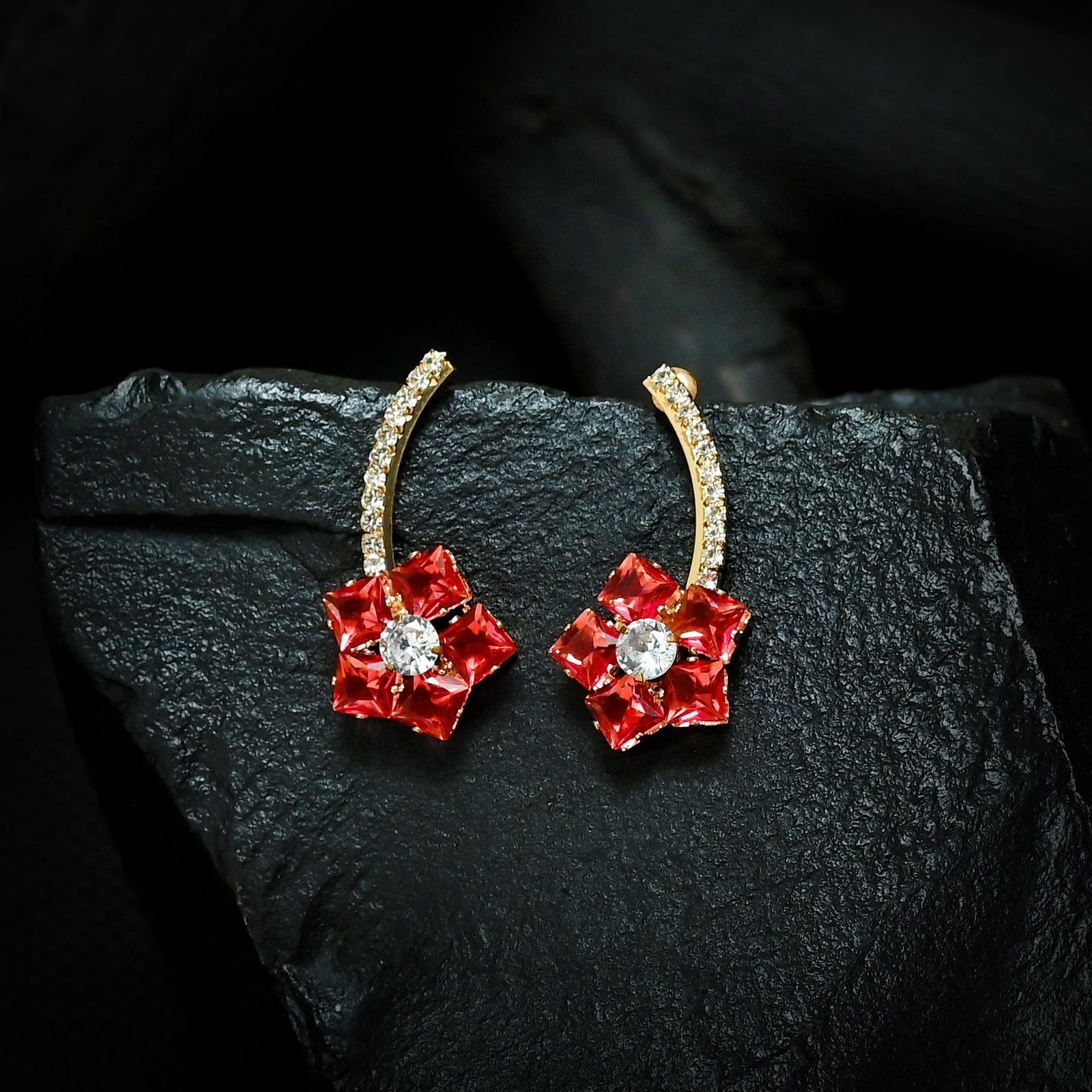Crystal Star Earrings (CR-05)