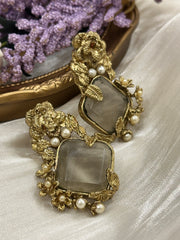 Gul e Jahaan Gemstone Cascade Earrings Chi-77