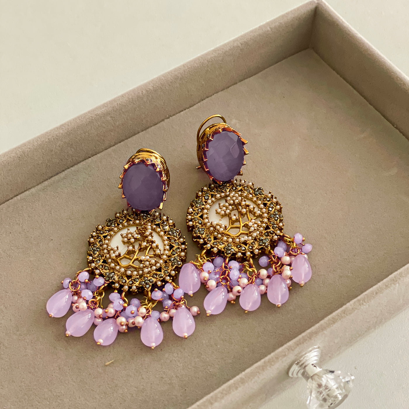 Norah Droplet Sparkling Earrings - ER-63